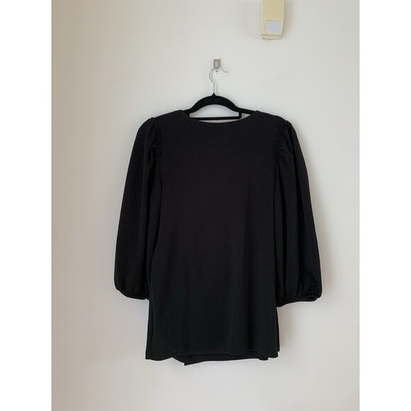 NWT Isabel by Ingrid & Isabel Maternity Nursing Wrap Top Black 3/4 Sleeve- Sz S - Picture 7 of 10